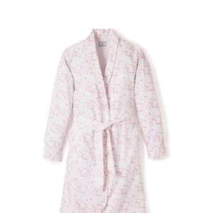 Petite Plume Women's Twill Robe in Dorset Floral, Style# AWRDF-M, Size M, Pink